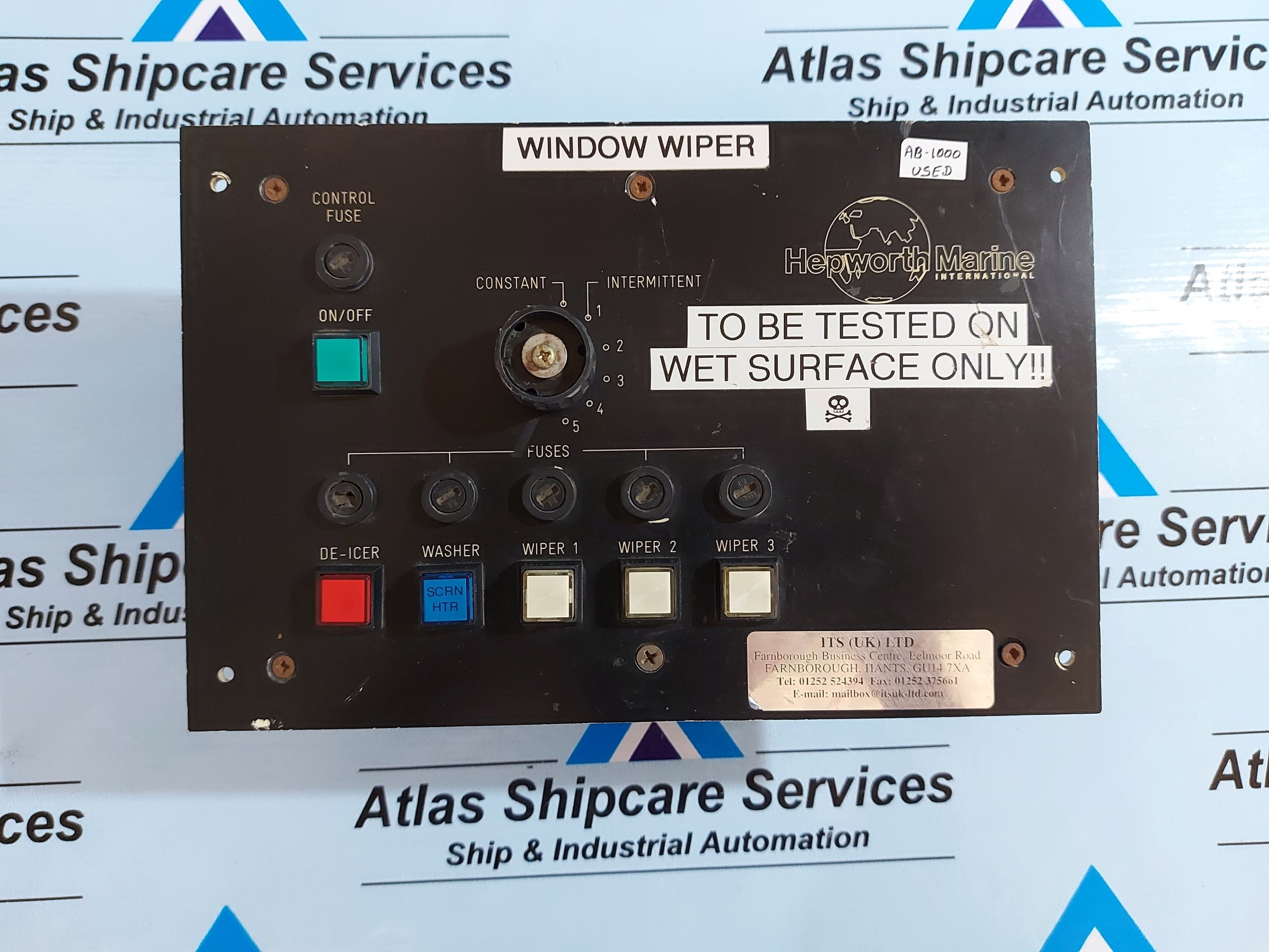 HOPWORTH MARINE 3CBOHWV WINDOW WIPER CONTROL